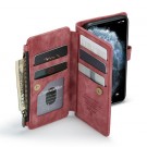 CaseMe retro multifunksjonell Lommebok deksel iPhone 11 Pro rød thumbnail