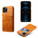 Tech-Flex TPU Deksel med PU-lær plass til kort iPhone 13 Pro Max cognac thumbnail
