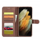 LC.IMEEKE Lommebok deksel for Samsung Galaxy S21 Ultra 5G brun thumbnail