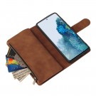 Lommebok deksel Multifunksjonell Samsung Galaxy S20 FE brun thumbnail