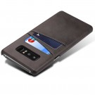 Suteni TPU Deksel med PU-lær plass til kort Samsung Galaxy Note 8 svart thumbnail