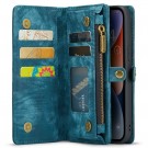 CaseMe 2-i-1 Lommebok deksel iPhone 15 Pro blå thumbnail