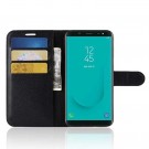 Lommebok deksel for Samsung Galaxy J6 (2018) svart thumbnail