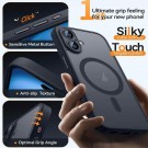 XDcase Frosted TPU Deksel iPhone 17 MagSafe - Svart thumbnail