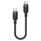 Yesido USB-C til USB-C kabel 60W, 0,3 meter - Svart thumbnail