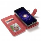 CaseMe 2-i-1 Lommebok deksel Galaxy S8 rød thumbnail