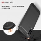 Tech-Flex TPU Deksel Carbon for Galaxy A70 svart thumbnail