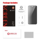Enkay Hat-Prince Herdet Glass Privacy skjermbeskytter iPhone 16 svart kant thumbnail