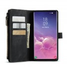 CaseMe retro multifunksjonell Lommebok deksel Samsung Galaxy S10 svart thumbnail