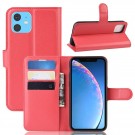 Lommebok deksel for iPhone 11 rød thumbnail
