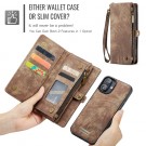 CaseMe 2-i-1 Lommebok deksel iPhone 16 brun thumbnail