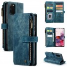 CaseMe retro multifunksjonell Lommebok deksel Samsung Galaxy S20 5G blå thumbnail