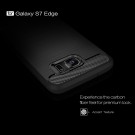 TPU Deksel Carbon for Galaxy S7 Edge svart thumbnail