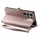 Lommebok deksel Multifunksjonell Samsung Galaxy S26 Ultra 5G Roségull thumbnail