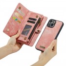 CaseMe 2-i-1 Lommebok deksel iPhone 15 rosa thumbnail