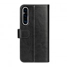 Lommebok deksel Premium for Sony Xperia 1 V svart thumbnail