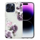 Fashion TPU Deksel for iPhone 16 Pro Max - blomster thumbnail