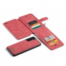CaseMe 2-i-1 Lommebok deksel Galaxy S21+ plus rød thumbnail