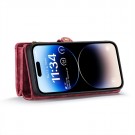 CaseMe 2-i-1 Lommebok deksel iPhone 14 Pro rød thumbnail