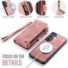 CaseMe 2-i-1 Lommebok deksel Samsung Galaxy S26 Ultra 5G rosa thumbnail