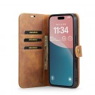 DG.Ming 2-i-1 Lommebok-deksel I Lær iPhone 17 brun thumbnail
