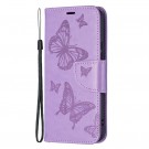 Lommebok deksel til Samsung Galaxy S22+ plus 5G - Lilla Butterfly thumbnail
