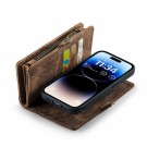 CaseMe 2-i-1 Lommebok deksel iPhone 14 Pro brun thumbnail