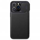 Nillkin Qin Pro flip deksel Camshield for iPhone 14 Pro Max svart thumbnail