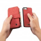 CaseMe 2-i-1 Lommebok deksel iPhone 5S/5/SE (2016) rød thumbnail