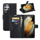 Lommebok deksel for Samsung Galaxy S22 Ultra 5G svart thumbnail
