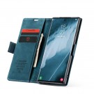 CaseMe flip Retro deksel for Samsung Galaxy S23 Ultra 5G blå thumbnail