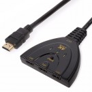 HDMI-svitsj 3 porter Full HD 1080P svart thumbnail