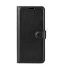 Lommebok deksel for Motorola Moto E6s (2020) svart thumbnail