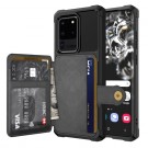 Hybrid TPU + PC Deksel med kortlomme Galaxy S20+ plus svart thumbnail
