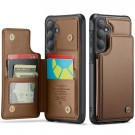 CaseMe Deksel med kortlomme Samsung Galaxy S26 FE 5G brun thumbnail