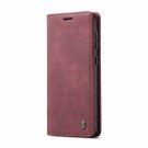 CaseMe flip Retro deksel for Samsung Galaxy S25 5G rød thumbnail