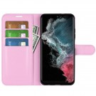 Lommebok deksel for Samsung Galaxy S23 Ultra 5G rosa thumbnail