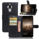 Lommebok deksel for Huawei Mate 9 svart thumbnail