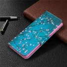 Lommebok deksel for Samsung Galaxy S21 Ultra 5G - Rosa blomster thumbnail