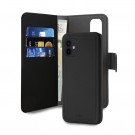 Puro 2-i-1 Magnetisk Lommebok-deksel iPhone 12/12 Pro svart thumbnail