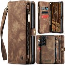 CaseMe 2-i-1 Lommebok deksel Samsung Galaxy S25 5G brun thumbnail