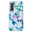 Fashion TPU Deksel for Samsung Galaxy S22 5G - Blomster thumbnail