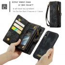 CaseMe 2-i-1 Lommebok deksel iPhone X/XS svart thumbnail