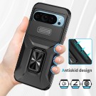 Tech-Flex TPU + PC Deksel med Ring Grep Google Pixel 9 5G svart thumbnail