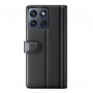 Lommebok deksel ekte Lær for Motorola Edge 70 5G svart thumbnail