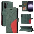 Lommebok deksel Stitching for OnePlus Nord CE5 5G grønn thumbnail
