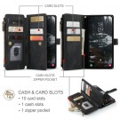 CaseMe multifunksjonell Lommebok deksel Samsung Galaxy S25 Edge 5G svart thumbnail