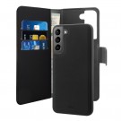 Puro 2-i-1 Magnetisk Lommebok-deksel Samsung Galaxy S22 5G Svart thumbnail