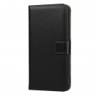 Lommebok deksel ekte Lær for iPhone 11 Pro Max svart thumbnail