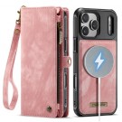 CaseMe 2-i-1 Lommebok deksel iPhone 18 Pro Max rosa thumbnail